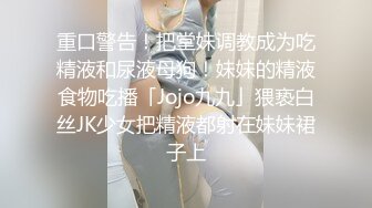 重口警告！把堂妹调教成为吃精液和尿液母狗！妹妹的精液食物吃播「Jojo九九」猥亵白丝JK少女把精液都射在妹妹裙子上